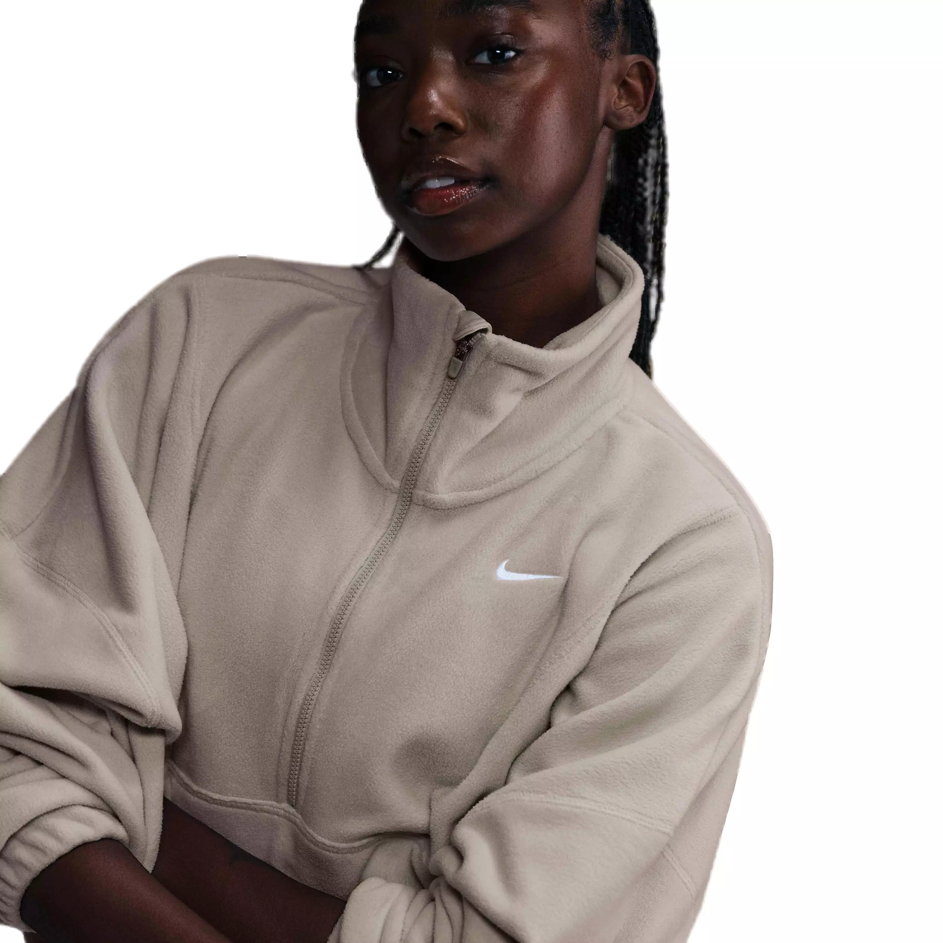 Nike Women's Therma-FIT 1/2-Zip Oversized Fleece Top | Hibbett